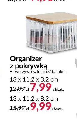 Organizer z pokrywką 13x11,2x8,2 cm promocja w Salony Agata