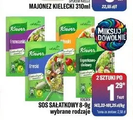 Sos sałatkowy Knorr promocja w Tomi Markt