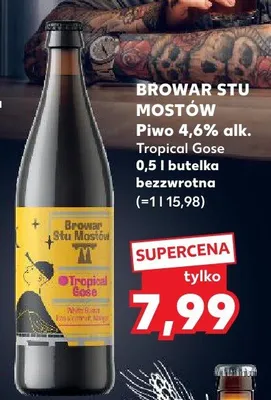 Piwo Stu Mostów Tropical Gose 4,6% alk. promocja w Kaufland