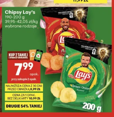 Chipsy Lay's Green Onion promocja w Delikatesy Centrum