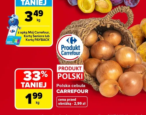 Cebula polska Carrefour promocja w Carrefour
