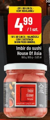 Imbir do sushi różowy House Of Asia promocja w POLOmarket