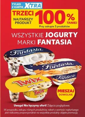 Jogurty Fantasia promocja w Kaufland