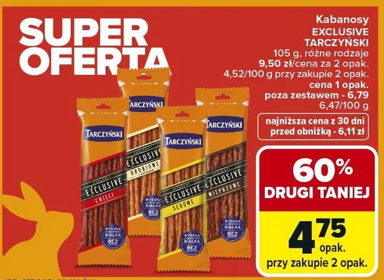 Kabanosy Exclusive promocja w Carrefour Market