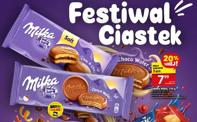 Ciastka Milka Choco Wafer promocja w Twój Market