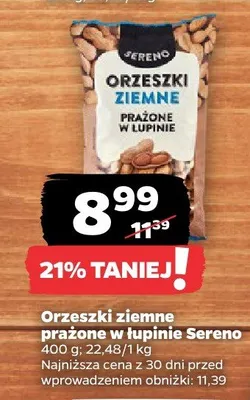 Orzeszki ziemne prażone w łupinie promocja w Netto