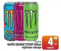 Napój energetyczny wybrane rodzaje promocja w Tomi Markt