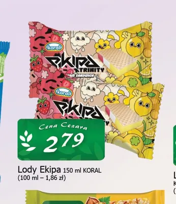Lody Ekipa 150ml promocja w CEZAR Delikatesy