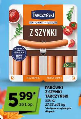Parówki z szynki Tarczyński promocja w Euro Sklep