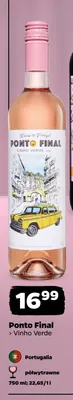 Wino różowe Ponto Final Vinho Verde promocja w Netto