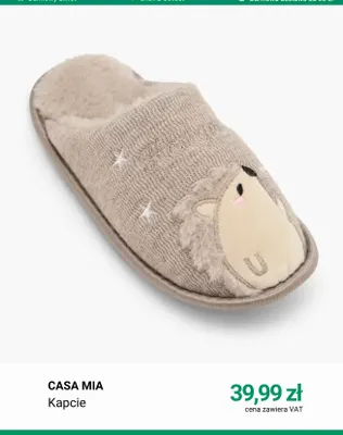 Kapcie Casa Mia promocja w Deichmann