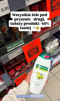 Żel pod prysznic Palmolive Naturals Olive & Milk promocja w Aldi