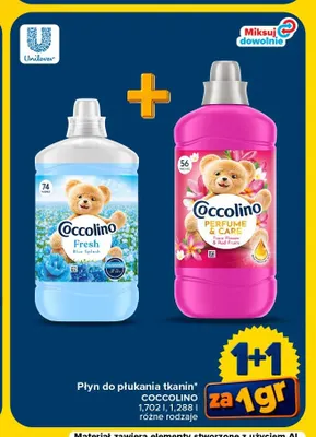 Płyn do płukania tkanin Coccolino Fresh Blue Splash promocja w Carrefour