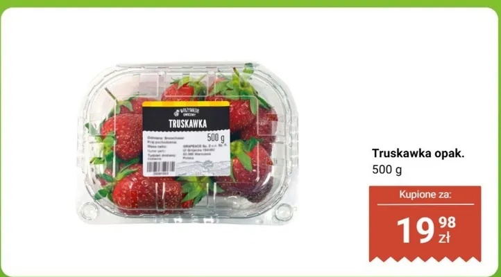 Truskawka opak. promocja w Biedronka