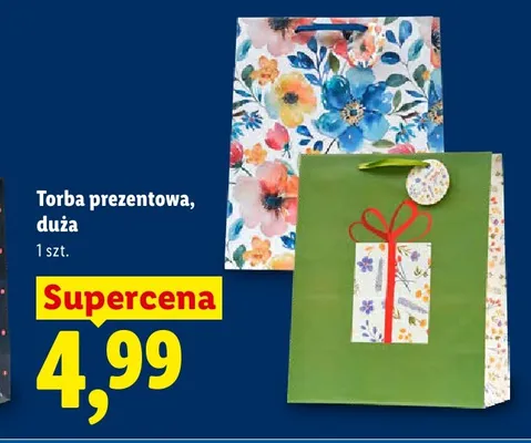 Torba prezentowa duża promocja w Lidl