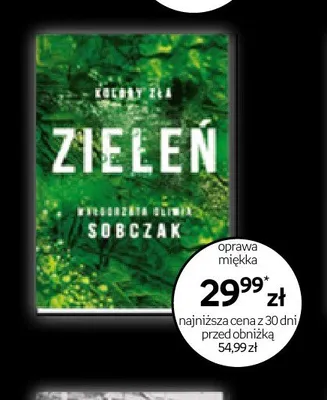 Książka Zieleń Małgorzata Oliwia Sobczak promocja w Empik