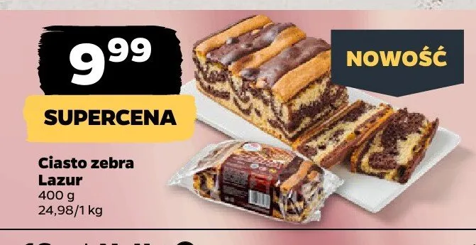 Ciasto zebra promocja w Netto