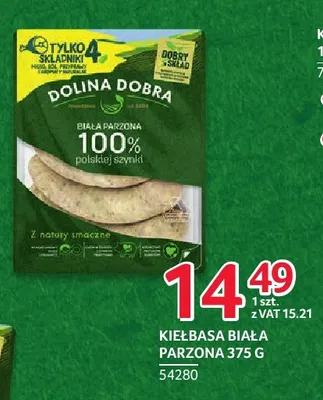 Kiełbasa biała parzona Dolina Dobra promocja w Selgros