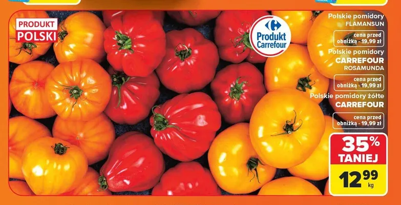 Pomidory Flamansun polskie promocja w Carrefour Market