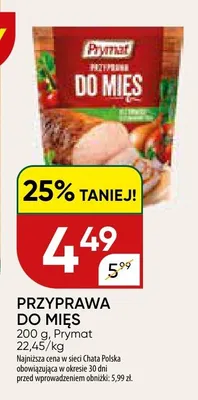 Przyprawa do mięs promocja w Chata Polska