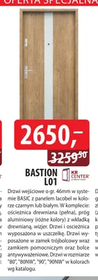 Drzwi wejściowe Bastion L01 Kr Center promocja w Dobre Dla Domu