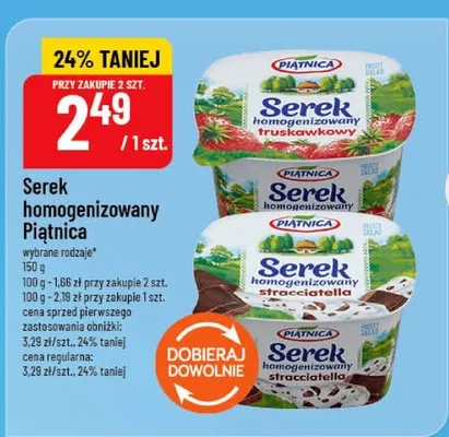 Serek homogenizowany promocja w POLOmarket