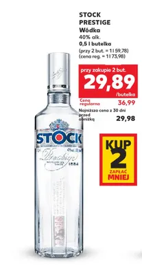 Wódka Stock Prestige promocja w Kaufland