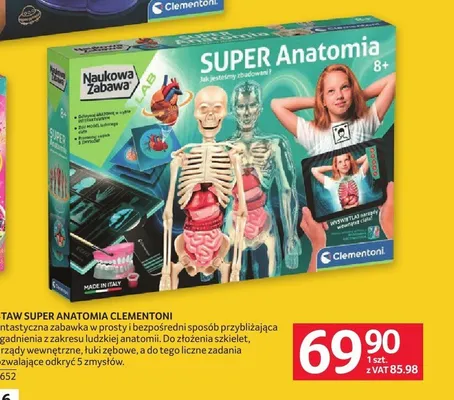 Zestaw Super Anatomia Clementoni promocja w Selgros