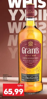 Whisky Triple Wood promocja w Kaufland