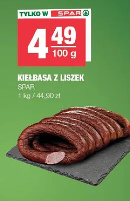 Kiełbasa z Liszek SPAR promocja w SPAR