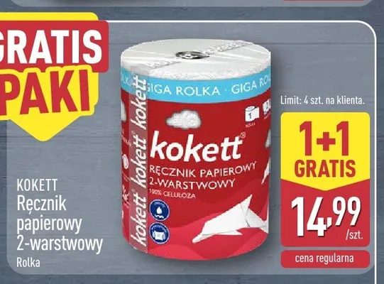 Ręcznik papierowy Kokett 2-warstwowy promocja w Aldi