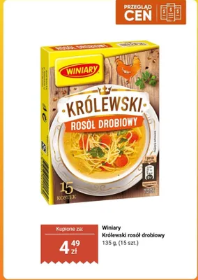 Rosół drobiowy Winiary Królewski promocja w Biedronka