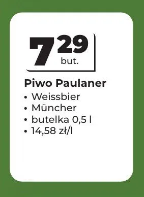 Piwo Paulaner Weissbier promocja w Odido