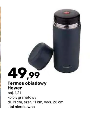 Termos obiadowy Hewer 1,2 l promocja w Bricomarche