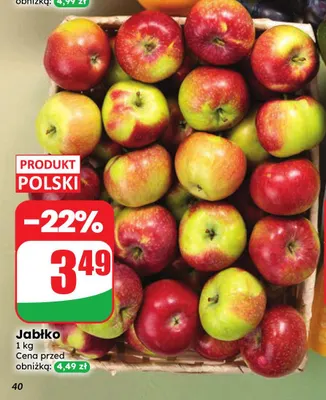 Jabłka polskie promocja w Dino