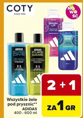 Żel pod prysznic Adidas Ice Dive 3in1 promocja w Carrefour Market