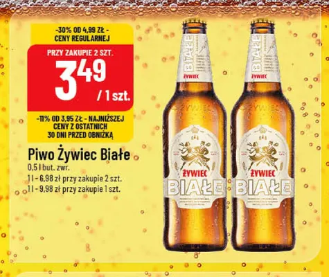 Piwo Żywiec Białe promocja w POLOmarket