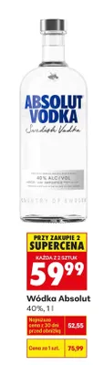 Wódka Absolut promocja w Biedronka
