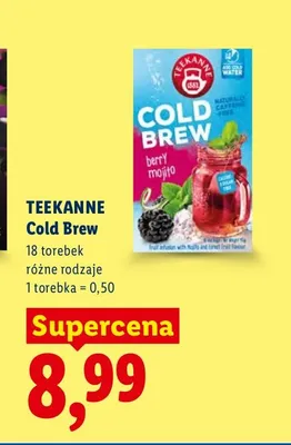 Herbata Teekanne Cold Brew promocja w Lidl