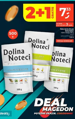Mokra karma dla psa Dolina Noteci Premium bogata w gęś z ziemniakami promocja w Dealz