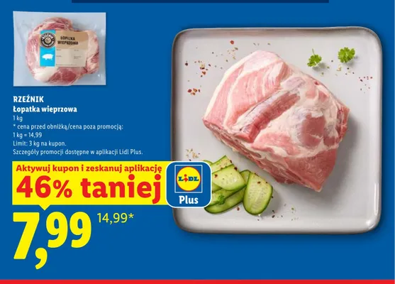 Łopatka wieprzowa Rzeźnik promocja w Lidl