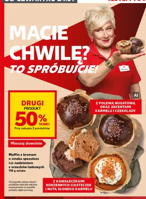 Muffin z nadzieniem z orzechów laskowych promocja w Kaufland
