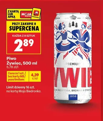 Piwo Żywiec Premium promocja w Biedronka