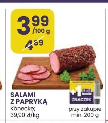 Salami z papryką Könecke promocja w Stokrotka