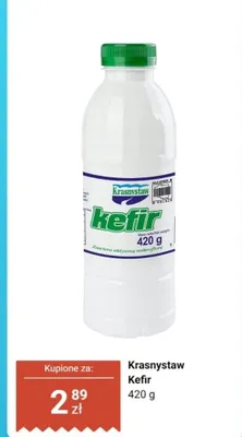 Kefir 420 g promocja w Dino