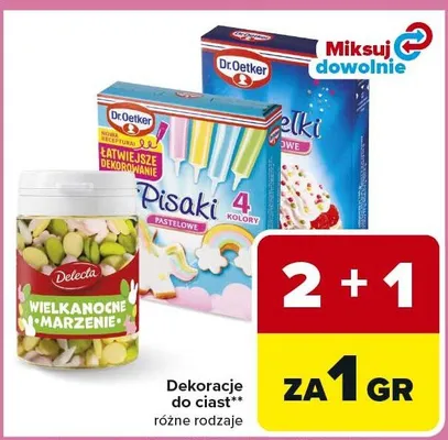 Dekoracje do ciast różne rodzaje promocja w Carrefour Market