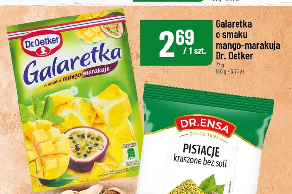 Galaretka o smaku mango-marakuja Dr. Oetker promocja w POLOmarket