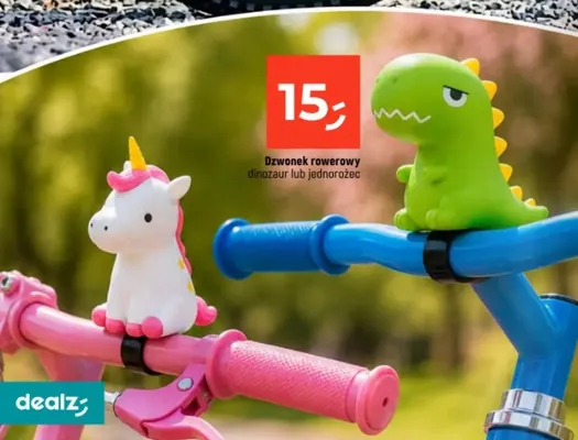 Dzwonek rowerowy dinozaur promocja w Dealz