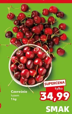 Czereśnie luzem promocja w Kaufland