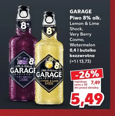 Piwo Garage Very Berry Cosmo 400 ml promocja w Kaufland